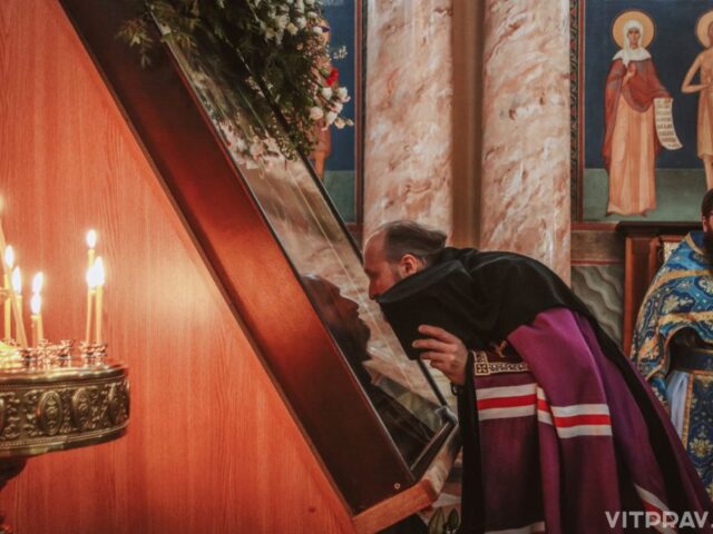 В праздник иконы Божией Матери “Скоропослушница” епископ Друцкий Евсевий совершил Литургию в храме Воскресения Христова города Витебска