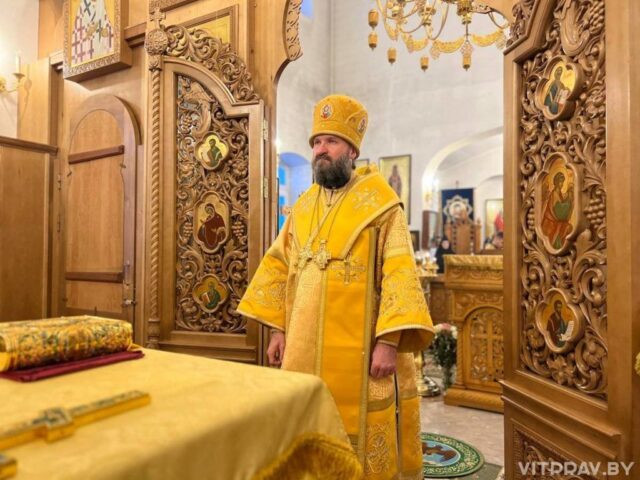 Епископ Евсевий совершил Литургию в Свято-Духовом монастыре Витебска