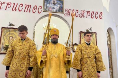 Епископ Евсевий совершил Литургию в храме святителя Николая Чудотворца в Шумилино