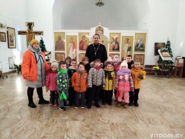 В храме святой блаженной Матроны Московской прошла встреча с воспитанниками детского сада № 111