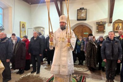 Епископ Евсевий возглавил престольный праздник в Богоявленском Кутеинском монастыре Орши