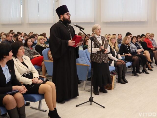 Представители Витебской епархии приняли участие в мотивационной встрече “Урок мужества” с Алексеем Талаем