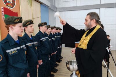 Протоиерей Владимир Догодька принял участие в открытии клуба «Юный спасатель»