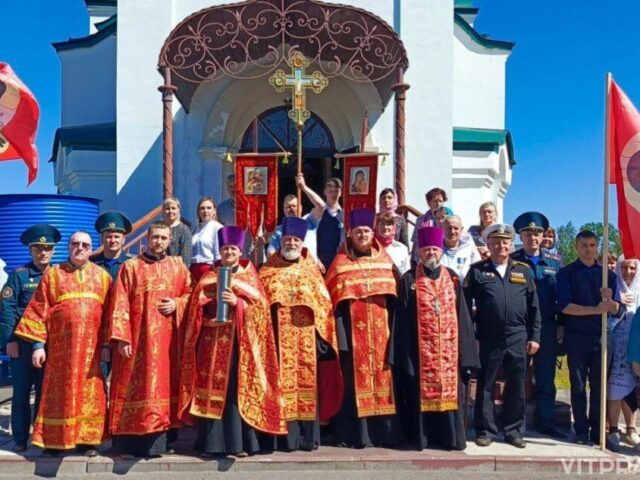 Всебелорусский крестный ход "Церковь и армия" прошел в Шумилинском районе