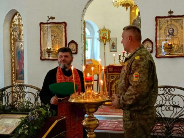 Пограничники встретили профессиональный праздник в храме святителя Николая Чудотворца г. п. Шумилино