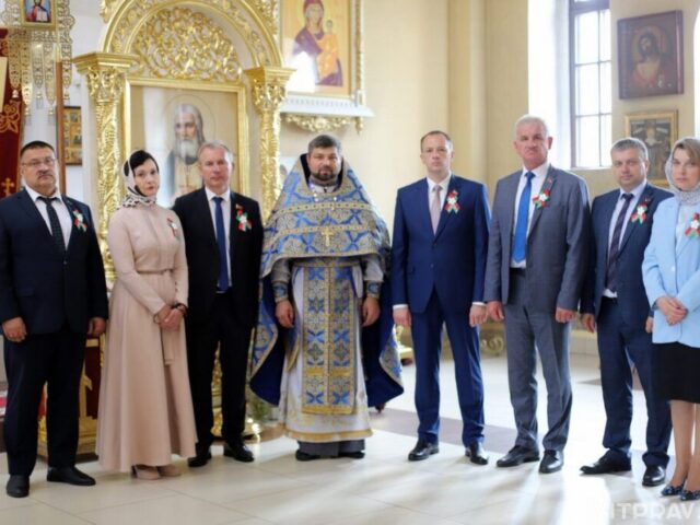 Благочинный Лепельского округа принял участие в торжественных мероприятиях, посвященных празднованию Дня Независимости Республики Беларусь