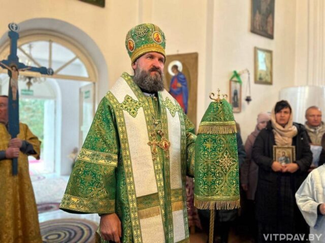 Епископ Евсевий возглавил престольный праздник в храме прп. Сергия Радонежского д. Лесковичи