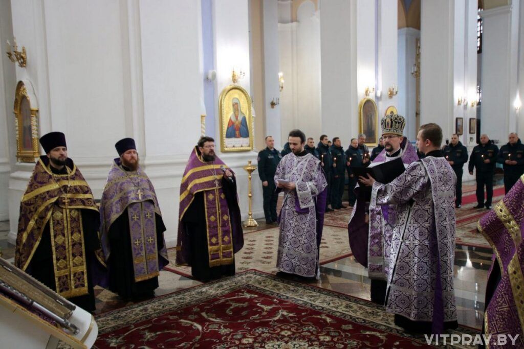 Спасатели приняли участие в молебне, посвященном прибытию в Витебск креста преподобной Евфросинии Полоцкой