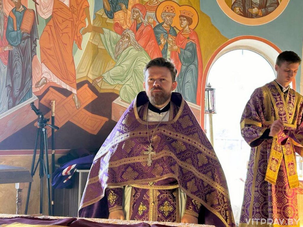 В Неделю четвертую Великого поста епископ Евсевий совершил Литургию в храме святой равноапостольной царицы Елены аг. Кировская