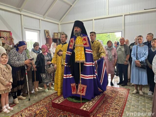 Епископ Евсевий возглавил престольное торжество в храме святой равноапостольной княгини Ольги аг. Ольгово
