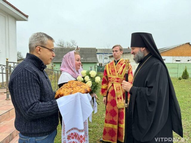 Епископ Евсевий возглавил престольное торжество в храме великомученика Димитрия Солунского Витебска