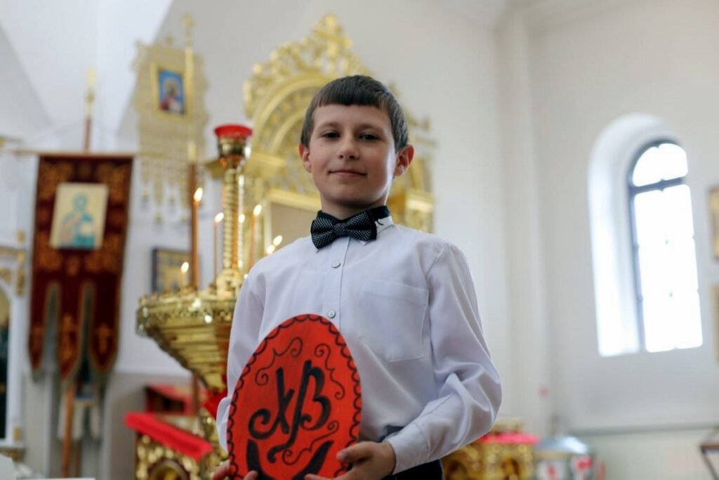 В храме Рождества Христова Лепеля прошел Пасхальный утренник