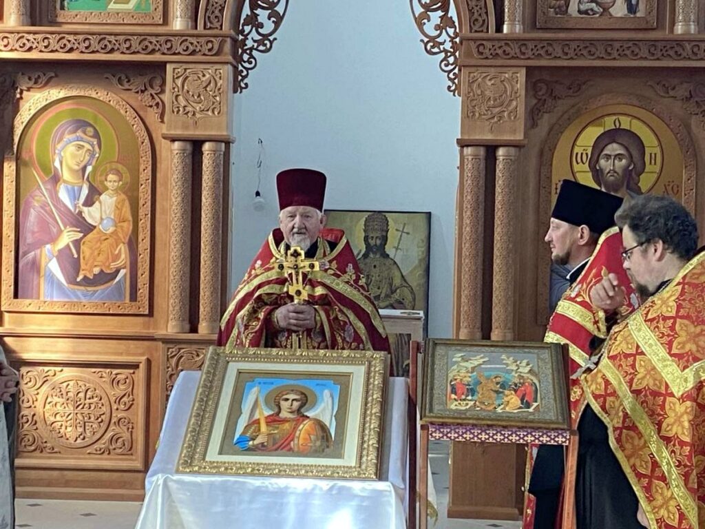 Водосвятный молебен прошел храме святого Архангела Михаила аг. Черея