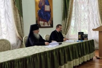 В актовом зале Витебской духовной семинарии прошло собрание духовенства Витебска и Витебского района