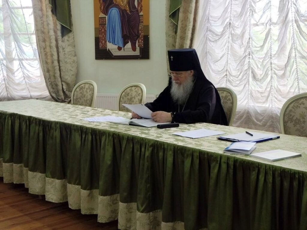 В актовом зале Витебской духовной семинарии прошло собрание духовенства Витебска и Витебского района