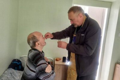 Иерей Иоанн Вабищевич посетил ТЦСОН Лепельского района