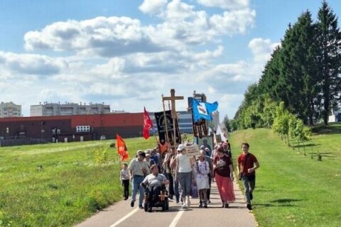 В Витебске стартовал Одигитриевский молодёжный крестный ход Витебск-Смоленск (2026)