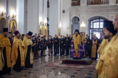 В Успенском кафедральном соборе Витебска состоялся благодарственный молебен по случаю Дня сотрудника органов предварительного следствия