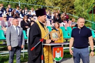 Протоиерей Владимир Кожановский принял участие в торжественном открытии IX Открытого кубка Чашникского района